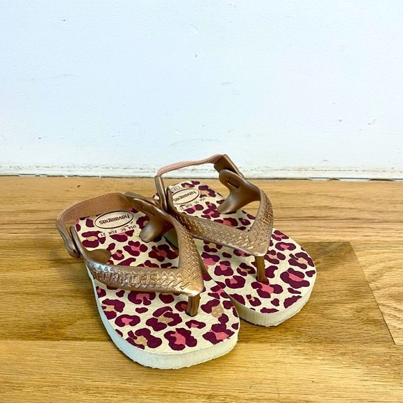 Havainas Baby Chic Leopard Sandals - Picture 3 of 8
